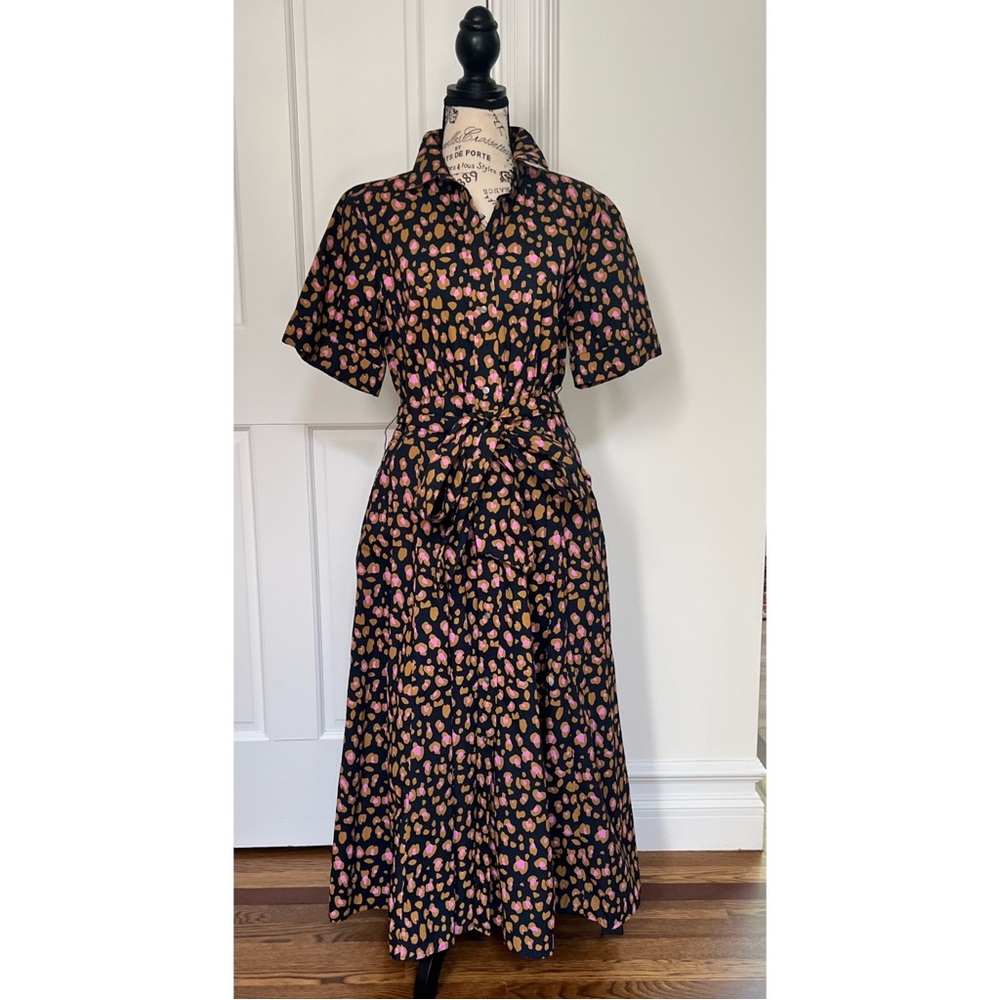 Faux animal print navy Dress from J.Crew